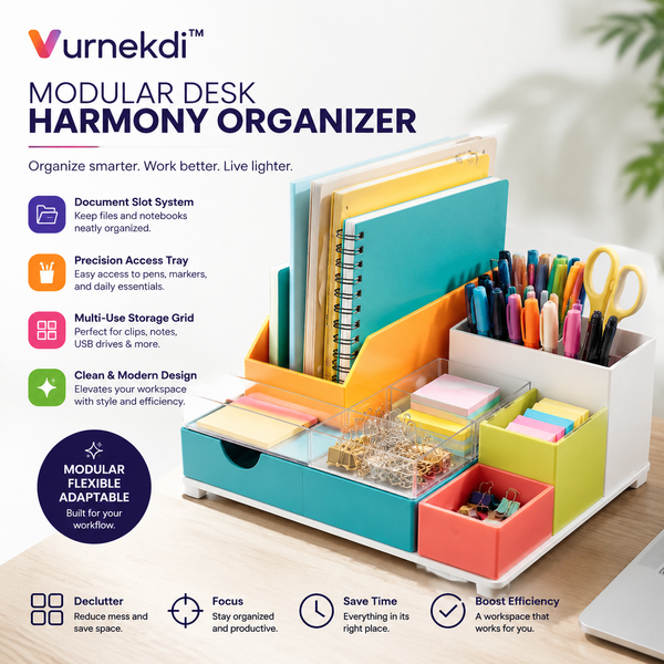 Vurnekdi™ Modular Desk Harmony Organizer