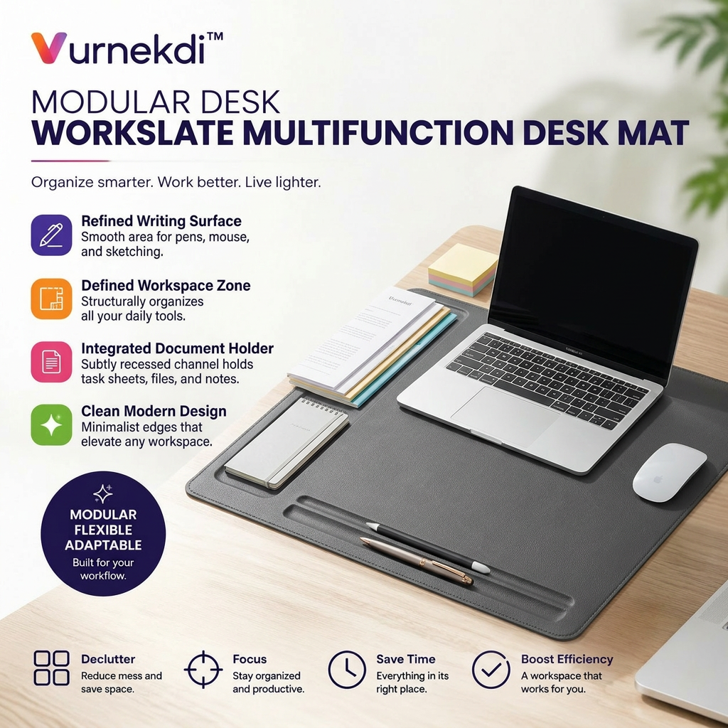 Vurnekdi™ WorkSlate Multifunction Desk Mat